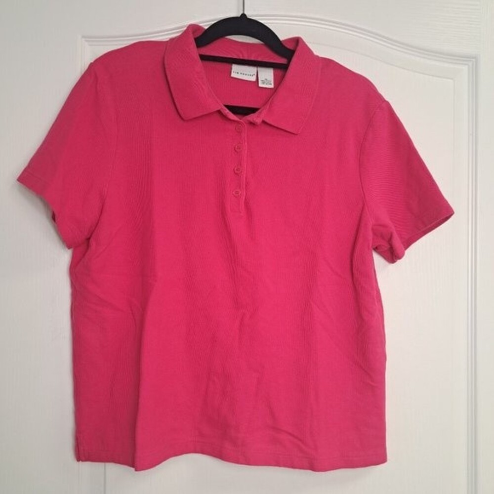 Kim Rogers Pink Polo Shirt Short Sleeve